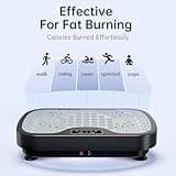 JOROTO Vibration Plate Exercise Machine, Whole Body Workout Equipment for Home Use - 99 Intensity Levels + 9 Programs + 2 Resistance Bands, Vibration Fitness Trainers