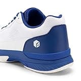 FitVille Mens Extra Wide Tennis Trainers Badminton Squash Shoes with Arch Support for Pickleball Volleyball White 10 UK