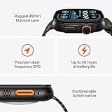 Apple Watch Ultra 2 GPS + Cellular 49mm Smartwatch, Sports Watch with Black Rugged Titanium Case with Black Milanese Loop - S. Fitness Tracker, Precision GPS, Extra-Long Battery Life, Carbon Neutral