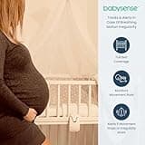 Babysense HD Video Baby Monitor with Night Light Camera & Medically Certified Baby Movement Monitor with Real-Time No Breathing Motion Alerts, Tracks Breathing Motion Irregularity, Non-Contact, 2-in-1