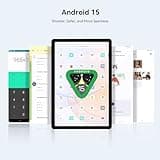 Blackview 12 inch Tablet Android 15 Gaming Tablet with SIM Card Slot, Pen, 24GB + 256GB (Up to 2TB), 2.4K 120Hz FHD+ IPS Display, 9000mAh/33W, 8MP + 16MP AI Camera, 5G WiFi, GPS- MEGA 2