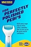 Scholl Velvet Smooth Electric Foot File with Cracked Heel Refill - Pedicure Foot File for Hard Skin and Callus Removal, Includes Velvet Smooth Roller and Cracked Heel Roller