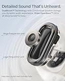 SHOKZ OpenFit 2+ Open-Ear Headphones, Wireless Bluetooth Headsets, Dolby Audio Enabled, Comfortable Earbuds with Soft Hooks, 48H Playtime, IP55 Water-Resistant, USB-C & Wireless Fast Charging, Grey
