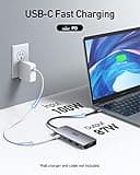 Selore&S-Global USB C Docking Station Dual Monitor 2 HDMI Multi Laptop Dock to Quad Hub Multiport Adapter with DisplayPort VGA PD 100W for Dell HP Lenovo Asus Microsoft