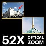 KODAK Pixpro AZ528 - 16 Mpixel Digital Bridge Camera, 52x Optical Zoom, Optical Stabilizer, 3-inch LCD Display, 1080p Full HD Video, Li-Ion Battery - Midnight Blue