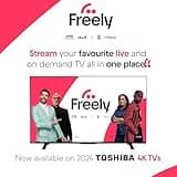 Toshiba 65UV2F53DBU 4K Smart VIDAA TV, Ultra HD, HDR10, Freely, Disney+, Prime Video, Netflix, Dolby Atmos, Dolby Vision, Sound by Onkyo, Works with Alexa, Works with Google Assistant, VIDAA Voice