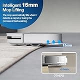 ECOVACS DEEBOT X2 OMNI Robot Vacuum Cleaner with Mop 8000Pa, 15mm Mop Lifting, Hot Water Mop Washing, AI-Powered Navigation, Slim & Square Design