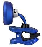 Snark SN1RE Rechargeable Clip-On All-Instrument Tuner - Blue | USB Charging | Rotating Screen | Cleaning cloth and case included