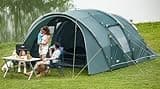 Portal Luxury 6 Man Tunnel Tent Large Family Tent with Living Area 2 Bedroom Dividable 3000mm Waterproof 5 Man Camping Tall Standing up Height with Sewn-in Groundsheet 5-6 Person