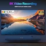 Android TV Box 13.0 Smart TV Box 4GB RAM 64GB ROM 8K Ultra HD Android TV Streaming Media Player 2.4G/5.0G WiFi Bluetooth Quad Core USB3.0 Android TV Box