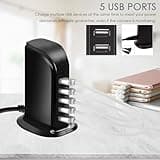 4U Spy Hidden Camera, WiFi USB Charger Camera 5-Port USB Hub 1080P Wireless Security Nanny Cam Mini Video Recorder with Motion Detection, Support iOS/Android