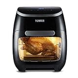 Tower T17039 Xpress Pro 5-in-1 Digital Air Fryer Oven with Rapid Air Circulation, 60-Minute Timer, 11L, 2000W, Black