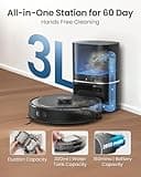 Tapo RV30 Max Plus 5300Pa Robot Vacuum Cleaner with Mop, LiDAR+IMU Dual Navigation, 5300Pa Hyper Suction, Auto-Empty, Robot Hoover, Auto-Charging Robotic Vacuums, Alexa & Google