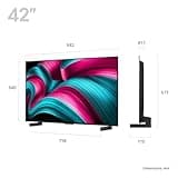 LG OLED42C55LA 42-Inch OLEDevo AI 4K UHD Smart TV, (α9 AI Processor Gen7, Dolby Atmos, Freeview Play and Amazon Alexa, 120Hz) [Model 2025]