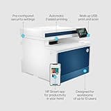 HP Laserjet Pro MFP 4302dw Laser Printer | Colour | Printer for Small Medium Business | Wireless | Print, Copy, Scan | Automatic Document Feeder | 2-Sided Printing | Self-healing WiFi | Ethernet