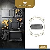 MasterClass Smart Space Stacking PTFE, PFOA and BPA Free Non-Stick Bakeware Set, 7 Piece Baking Trays, Gift Boxed, Grey