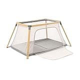 Tutti Bambini Cozee Go 3-in-1 Bassinet, Travel Cot and Playpen - Perfect for Travel and Home Use, Lightweight & Compact and Suitable from Birth - Oak/Charcoal