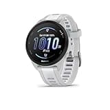Garmin Forerunner 165 GPS 43mm Running Smartwatch, Lightweight, AMOLED Touchscreen, Advanced Training, Insights and Features, Safety & Tracking Features, up to 11 days Battery Life, White