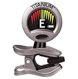 Snark ST-8T Titanium Rechargeable Clip-On Tuner | Super Tight Chromatic Tuning, 360° Rotating HD Display, Noise-Blocking, USB Charging