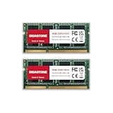 【DDR3 RAM Laptop Only】GIGASTONE 16GB Kit (2x8GB) DDR3/DDR3L 1600MHz (1333MHz) PC3-12800 (PC3-10600) CL11 1.35V/1.5V 2Rx8 SODIMM 204 Pin Unbuffered Non ECC High Performance Notebook Memory Upgrade
