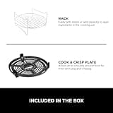 Ninja Foodi MINI Multi-Cooker 4.7L, with 6 Cooking Functions in 1, Pressure Cooker, Air Fryer, Slow Cook and Steam, 1460W, Grey/Black OP100UK