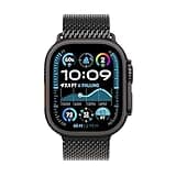 Apple Watch Ultra 2 GPS + Cellular 49mm Smartwatch, Sports Watch with Black Rugged Titanium Case with Black Milanese Loop - S. Fitness Tracker, Precision GPS, Extra-Long Battery Life, Carbon Neutral