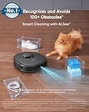 eufy X10 Pro Omni Robot Vacuum Cleaner with Mop, All-in-One Station, 8,000Pa Powerful Suction, Dual Mops, AI Obstacle Avoidance, Auto Mop Washing, Auto-Hot-Air-Drying, Auto-Emptying, Auto-Refilling