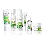 Aloe Vera Daily Skin Care Gift Box Set Daily Moisturizing & Nourishing Fresh Orange Essence Skin Care Set Vitamin Essence Six-piece Set,For Valentine's Day And Festival Gift