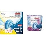 Unibond AERO 360° Moisture Absorber Wildflower Meadow Refill Tab,Four Pack (4x450g),2851729,White and Blue & AERO 360° Moisture Absorber Lavender Garden Refill Tab, Twin Pack (2 x 450g)