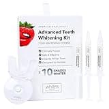Whites Beaconsfield Advanced Teeth Whitening Kit – Dentist-Designed, Clinically Proven, Peroxide-Free, LED Mouth Tray with Pap Gel for Sensitivity-Free Results