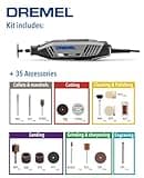 Dremel 4250 Rotary Tool 175 W, Multitool Kit with 35 Accessories, 175W Motor with Electronic Feedback, Variable Speed 5.000-35.000 RPM
