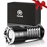 Jayxinli Torches LED Super Bright 500000 Lumen Rechargeable, Powerful Torch 3 Light Modes, Zoomable, High Power Bright Torch