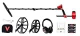 Minelab Vanquish 540 Pro-Pack Multi-Frequency Metal Detector for Adults with V12 12"x9" & V8 8"x5" Double-D Waterproof Coils (4 Detect Modes, Bluetooth Headphones & Rain Cover Included)