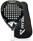 RYZE PEGASUS Padel Racket in 100% Carbon Fiber - Max Power + Control - Pro Paddle Racket for Adults EVA-17 Flex Foam - 360g Light & Durable - Paddle Tennis Racket + Free Carry Case Included