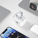 USB C Plug 20W Fast Charge, Apple iPhone Fast Charger Plug UK for iPhone 16/16 Pro/16 Pro Max/16 Plus/15/14/13/12/11/X/XR/XS/SE, Type C Plug UK Fast Charging for i Phone Apple Watch USBC Power Plug
