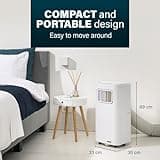 Princess 3-in-1 Portable Air Conditioner - Cooling, Dehumidifying and fan functions - With remote control and window kit