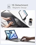 Inateck Keyboard Case for iPad A16 11th Gen 2025 11 inch/10th Gen 2022 10.9 inch, Ultralight Keyboard with Touchpad for iPad Air 11 inch M3 2025/M2 2024, Air 5/4, Pro 11" 4/3/2/1, Detachable, KB04122