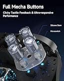 EasySMX Wireless Game Controller, D10 TMR Anti-Drift Joysticks Enhanced PC Controller,Dual-Mode Triggers,1000Hz,RGB,Mechanical,Bluetooth Gamepad for PC/Switch/Switch2/iOS/Android with Charging Dock