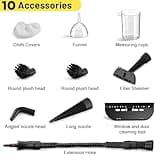 AKPIAN Handheld Steam Cleaner, Cleaning Steamer, Portable Multi-Purpose Steam Cleaner with Safety Lock and 10 Piece Accessory Kit for Removing Dirt, Grease