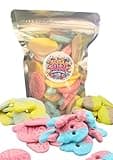 BUBS Sour & Foam Candy Mix (500g) – Ultimate Viral TikTok Vegan Candy | Swedish Pick & Mix | Sour Romb Tutti Frutti, Strawberry & Pomegranate & Banana Caramel | Gluten-Free Sweets | Bubs Sweets