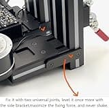 SB21 Desk Mount for The Flight Sim Game Joystick,hotas desk mount,Thrustmaster Warthog,winwing orion,vkb,virpil stick & throttle mount system/with Dust Cover (E Stick Base : Vkb Gunfighter)