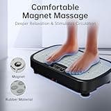 JOROTO Vibration Plate Exercise Machine, Whole Body Workout Equipment for Home Use - 99 Intensity Levels + 9 Programs + 2 Resistance Bands, Vibration Fitness Trainers