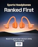 SHOKZ OpenRun Pro 2 Mini Bone Conduction Sports Headphones, Open-Ear Wireless Earphones with Bluetooth 5.3, Noise Cancelling Mics, IP55 Waterproof, 12h Playtime for Running, USB-C Quick Charge, Orange