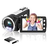 Vmotal Kid Video Camera Camcorder, Digital Video Recorder 1080P Video Photo /270° Flip Screen/Rechargable Camcorder for Kids/Beginners/Children/Teenagers/Students/The Elderly