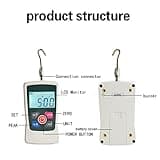 VISLONE Digital Force Gauge 500N/ 50kg/ 110Lb/ 1760oz Portable Push Pull Force Meter Unit Switchable Backlit Mini Dynamometer with 6 Fixture Heads, Storage Case, Auto Power off