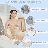 YIHATA Bed Wedge Pillow, 12-in-1 Memory Foam Sleeping Support Pillow with Headrest Adjustable Incline Cushion for Acid Reflux, Gerds, Back Pain, Snoring, Leg Elevation with Washable Cover