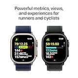 Apple Watch Ultra 2 GPS + Cellular 49mm Smartwatch, Sports Watch with Black Rugged Titanium Case with Black Milanese Loop - S. Fitness Tracker, Precision GPS, Extra-Long Battery Life, Carbon Neutral