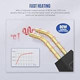 MRCARTOOL Plastic Welder Kit with 600 Hot Staples 220V Plastic Welding Machine Car Bumper Repair Kit, 80W/65W/45W/35W/15W Adjustable Plastic Repair Welding Machine for Car Plastic Crack Repair