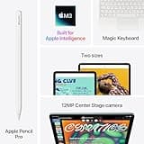 Apple iPad Air 11-inch with M3 chip Built for Apple Intelligence, Liquid Retina Display, 128GB, 12MP Front/Back Camera, Wi-Fi 6E, Touch ID, All-Day Battery Life — Space Grey