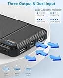 AsperX 2-Pack Power Bank Portable Charger Fast Charging 10000mAh, PowerBank USB C Input and Output, Battery Pack Compatible with iPhone, Samsung, Huawei, iPad, Tablets and More